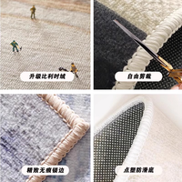Karpet Natal Modern untuk Anak, Karpet Lantai Lembut 3D Cetak Digital, Alas Bermain, Keset, Karpet Ruang Tamu Anti Selip
