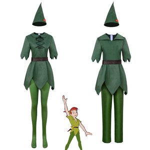 Costume de cosplay de type Peter Pan, tenue de fée <span class=keywords><strong>elfe</strong></span> verte pour spectacle de scène, robes d'Halloween - Product Image 4