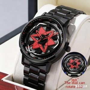 Montre pour homme de la marque VA VA VOOM, série Creative Spinning Racing, montre sport en acier inoxydable, mouvement à quartz, étanche, pour homme - Product Image 2
