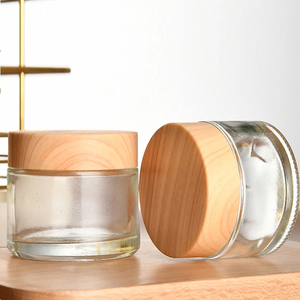 Tarro Cosmético Transparente/Esmerilado Personalizado con Tapa de Bambú Modelo LK01, Logotipo Personalizado para Crema de Ojos y Cuidado de la Piel, Tamaños de 5-200g - Product Image 4
