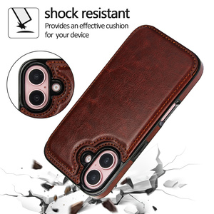 <span class=keywords><strong>Coque</strong></span> de Téléphone en Cuir PU de Luxe avec Porte-Cartes et Portefeuille pour <span class=keywords><strong>iPhone</strong></span> 16 15 14 13 12 <span class=keywords><strong>11</strong></span> <span class=keywords><strong>Pro</strong></span> <span class=keywords><strong>Max</strong></span> XS - Product Image 3