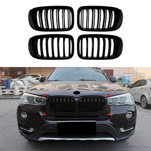 Bmw X3 X4 F25 F26 Lci 2014 2017 Front Grille Black Abs Plastic For Retrofit Upgrade - Product Image 1
