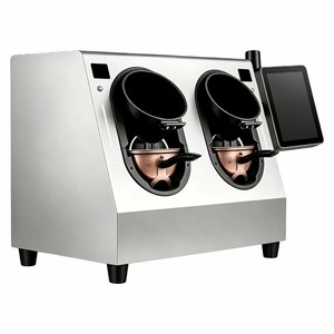 Friteuse électrique professionnelle en acier inoxydable à double cuve, écran tactile numérique, 4500W par cuve, équipement de cuisson commercial - Product Image 1