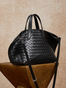 Bolso Tote de Cuero Vacuno Trenzado, de Lujo, de Alta Gama, Portátil, de Cuero Genuino, para Mujer, para Invierno <span class=keywords><strong>y</strong></span> Verano - Product Image 3