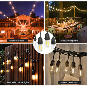 IP65 đánh giá S14 ngoài trời <span class=keywords><strong>LED</strong></span> đôi đèn dây đầu với màu trắng ấm áp cho các bữa tiệc trong nhà giáng sinh Halloween - Product Image 5