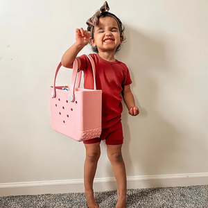 Bolso de Playa Pequeño Impermeable de EVA, Estilo Bolso, Estructurado, con Aspecto de Silicona, Mini Bolso de Mano para <span class=keywords><strong>Viajes</strong></span> de Verano y Playa - Product Image 5