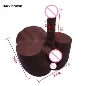 Muñeco Sexual Realista de Medio Cuerpo con Dildo Enorme, Juguete Sexual de Masturbación para Mujer, Torso de Muñeco Masculino con Dildo y Trasero - Product Image 4