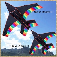 Nouveau modèle de cerf-volant triangulaire coloré pour enfants, fait à la main, en forme d'avion de dessin animé, facile à faire voler, de l'usine de cerfs-volants de Weifang