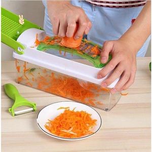 Nouvel ensemble de 12 pièces de coupe-légumes manuel multifonctionnel, gadget de cuisine, râpe à pommes de terre et trancheuse domestique - Product Image 6