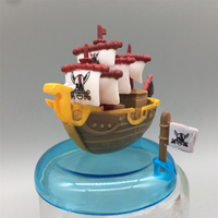 Modèle de bateau pirate H7.5cm 1set=8pcs, figurine d'action d'anime japonais, décoration de bureau, modèle de bateau pirate en PVC, figurine d'action