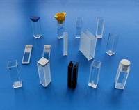 Cuvette de Fluorescence en Quartz à Quatre Faces Optiques Transparentes Collées ou Fusionnées pour Fluoromètre