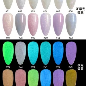 KLANA Nouveau Gel UV Lumineux 7 Couleurs pour Nail Art, Gel de Dessin, Colle à Ongles Effet Fée - Product Image 2