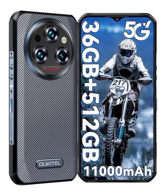 Oukitel WP35 Pro 6.6" 12GB+512GB 32MP+64MP 11000mAh 33W Fast Charger Dual SIM NFC Global Version Rugged Cell Phones Smartphones