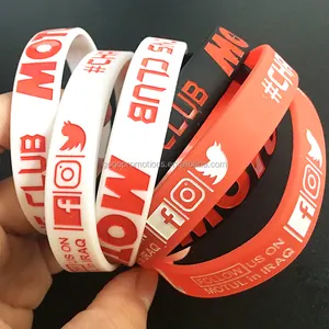 Custom Promotionele Siliconen Armband Siliconen Polsbandje Promotie Wrist Band