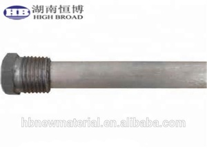 RoHs ép đùn magiê/nhôm/kẽm nước nóng <span class=keywords><strong>anode</strong></span> <span class=keywords><strong>Rod</strong></span> cho thép xe tăng chống ăn mòn/chống bẩn trong nước ngọt - Product Image 5