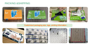 Gants jetables en plastique bleu transparent TPE, gants bon marché sans poudre, qualité alimentaire, gants en TPE - Product Image 5