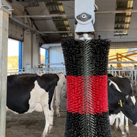 Nouvel équipement de nettoyage pour ferme laitière en nylon, brosse automatique pour vaches, toilettage électrique rotatif pour bétail, pour étable laitière