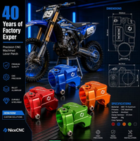 Support de levier de frein et d'embrayage CNC pour moto, en aluminium 6061, pièces usinées sur mesure OEM pour moto tout-terrain, dessin requis