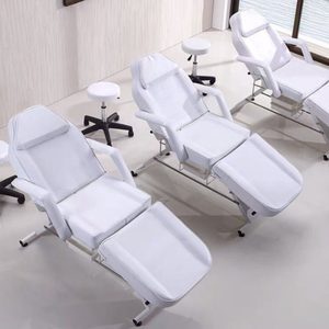 <span class=keywords><strong>Table</strong></span> de <span class=keywords><strong>massage</strong></span> <span class=keywords><strong>pliante</strong></span> de luxe en acier inoxydable, lit pour cils, spa, tatouage, canapé cosmétique, esthéticienne, lits de soins de beauté, visage, hôtel - Product Image 6