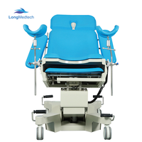 Lit d'examen obstétrique électrique multifonctionnel électro-hydraulique, fauteuil de gynécologie, table d'accouchement, mobilier hospitalier