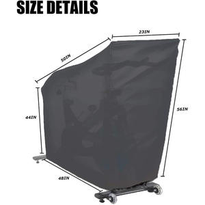 Funda Protectora de Tela Oxford 210D para Bicicletas de Carretera, Bicicletas de Ejercicio, Interior y Exterior, Funda Protectora contra el Polvo para Equipos de Fitness - Product Image 2