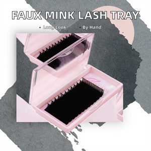 Wholesale Nq Lash Individual Faux Mink Handmade 0.05mm Curl D Professional Classic Lash Tray Volume Matte Natural - Product Image 2