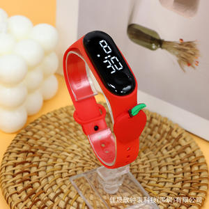 <span class=keywords><strong>Montre</strong></span> <span class=keywords><strong>bracelet</strong></span> numérique LED étanche pour enfants, avec logo personnalisé, motif dessin animé, pour garçons et filles, motif animal - Product Image 4