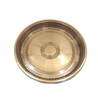 Boîte de rangement jetable en plastique noire JY-82109 pour gâteaux, plateau rond sous vide, boîte à sushi, boîte à gâteaux