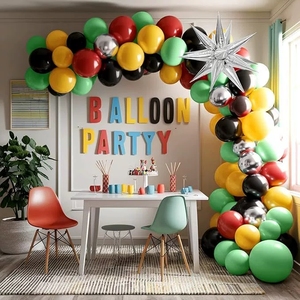 ชุดลูกโป่งลูกโป่งลูกโป่งธีม explosion Star สำหรับปาร์ตี้วันเกิดของเด็กผู้ชายตกแต่งฉากตกแต่งผนังพื้นหลัง - Product Image 4