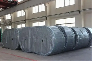 Cinta transportadora ultra ancha resistente al frío ignífuga resistente a la corrosión, correas de goma resistentes - Product Image 5