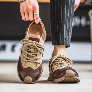 Nouvelles Chaussures Homme <span class=keywords><strong>Weston</strong></span> de Luxe Polyvalentes 38-43 à Lacets en Cuir de Vachette Véritable, Sneaker d'Usine de Guangzhou de Haute Qualité - Product Image 3