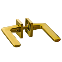 Poignée de porte à levier longue en laiton massif de style français de luxe, ensemble de serrures haute sécurité pour l'entrée principale de villa, quincaillerie intérieure