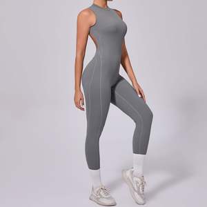 Şeftali ganimet geliştirme ile aç geri kolsuz Yoga tulum Fitness ve spor için çıkarılabilir yastıklı sütyen - Product Image 4