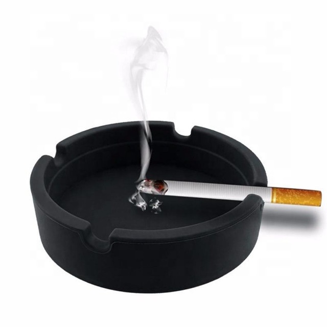 Круглая силиконовая пепельница карамельных цветов, легкая круглая пепельница, удобная сигаретная пепельница, креативные пепельницы для домашнего декора