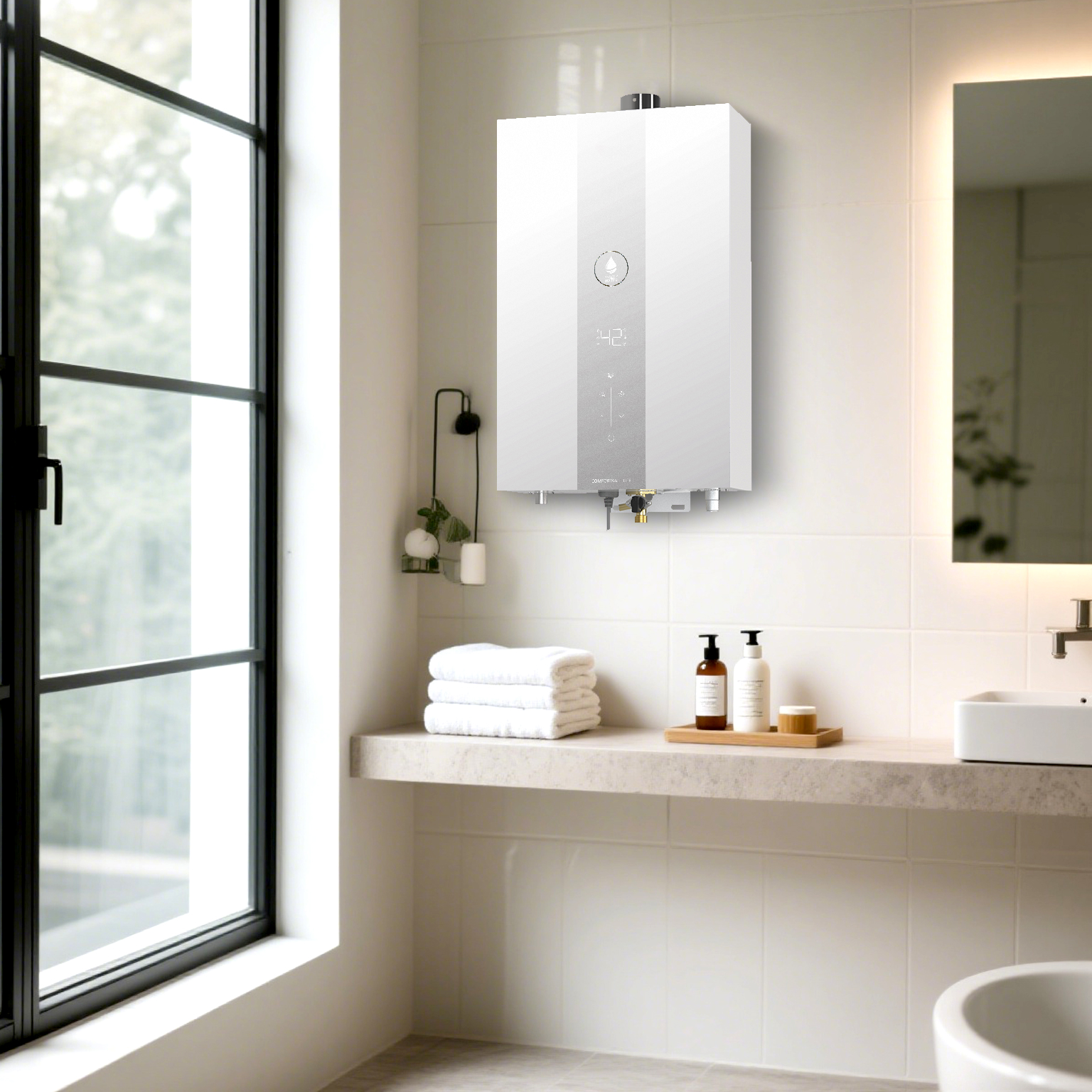 Popular Suppliers Factory Price 16 Liter Instant Shower Gas Water Heater Electric with Constant Temperature Feature