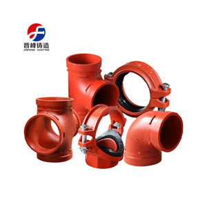 JinFeng Ống lắp rãnh khớp nối 4 inch rãnh 90 độ khuỷu tay ống nước dễ uốn sắt rãnh nắp phụ kiện đường ống tại Trung Quốc - Product Image 1