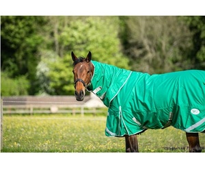 Manta Impermeable para Caballo de Invierno con Correas Dobles para las Patas, Duradera, 100% Poliéster, Aislada para Clima Frío, para Establos y Exteriores - Product Image 1