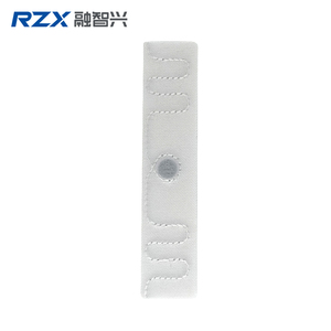 Étiquette RFID longue portée lavable lin Textile nettoyage UHF UCODE <span class=keywords><strong>9</strong></span> étiquette de blanchisserie RFID pour les nettoyeurs à sec de l'hôpital vêtement uniforme - Product Image 4