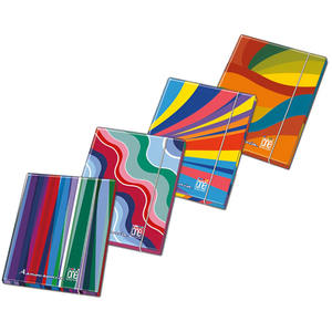 Porte-documents chromé Harmony à 3 rabats, couleur unie, 26x32 cm, assorti - Product Image 1