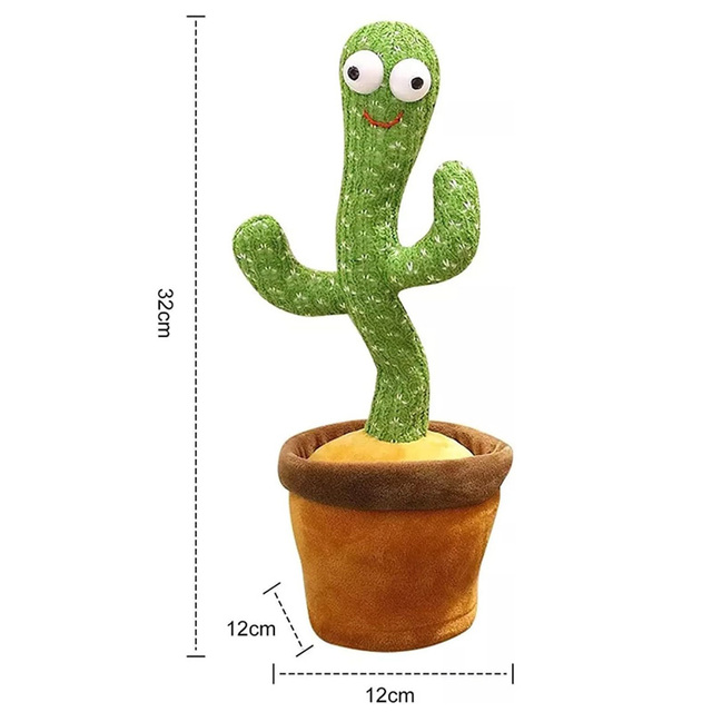 New Design Skeleton Talking Custom Plush Figure Dancing Toy Cactus Dancing Toy Dancing and Singing