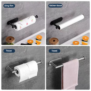 Samtou Hoge Kwaliteit Sus304 Roestvrij Staal Zelfklevende Papieren Handdoekhouder Keuken Muur Gemonteerd Onder Kast Standaard Papieren Handdoek Houder - Product Image 2