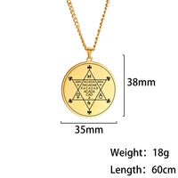Collier pendentif Abracadabra Myshape Abraxas, magie cabalistique, amulette occulte, esotérique, bijoux en acier inoxydable, surnaturel