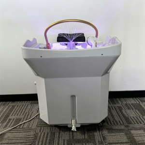 Kisen Modern Luxury Space-Saving Durable Head Spa Shampoo <b>Basin</b> Hair Washing Pipeless <b>Sink</b> 60L Water Tank for <b>Small</b> Salons Home - Product Image 1