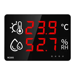 Tempera industrielle et humidimètre instrument d'affichage numérique domestique intérieur de haute précision RS485 MODBUS alarme de sortie RC805