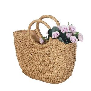 Bolso Tipo Bombonera Cesta para Mujer, de Paja, Sacim, Sacola, Estobag, Sacolas, Bolsinha, Sacroque, Canabags, Sacos, Mao, Bolsa Bege <span class=keywords><strong>Tece</strong></span> - Product Image 3