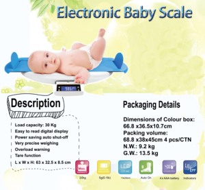 Kỹ thuật số quy mô bé thông minh 30kg trẻ sơ sinh kỹ thuật số trọng lượng quy mô Trắng LCD hiển thị 0.1 gam Độ chính xác OEM & ODM hỗ trợ" - Product Image 4