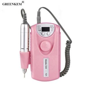 रिचार्जेबल 35000 आरपीएम 45W नाखून पॉलिश मशीन भंडारण इलेक्ट्रिक नाखून मृत त्वचा नाखून ड्रिल मशीन - Product Image 3