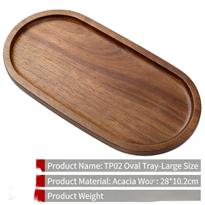 Wholesale Solid Acacia Wood Rectangular <strong>Tray</strong> for Tea Cups Fruit <strong>Candy</strong> &amp; Cake Suitable for Home Kitchen Snack - Product Image 3