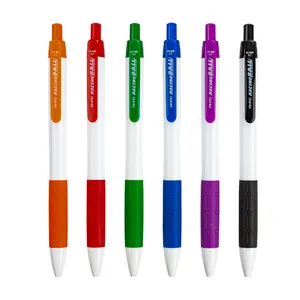 Advertising Bulk 6 Color Gift Cheap Plastic Promotional Ink Ballpoint Pen Manufactures Wholesale School With Custom Logo