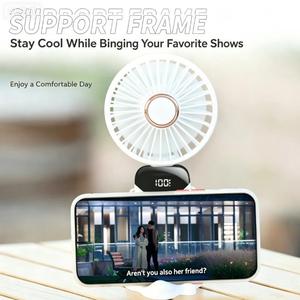 Nuevo Ventilador USB de Mano 2026, Mini Ventilador Eléctrico Plegable de Plástico Recargable y Portátil para Oficina, Estudiantes, Coche y Uso en Exteriores, Regalo Perfecto - Product Image 1